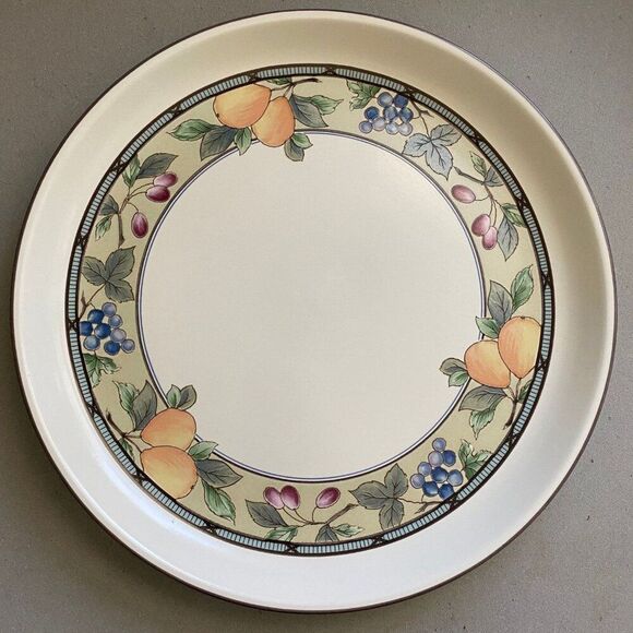 Mikasa Intaglio CAC29 Garden Harvest Classic Large Size Serving Platter, 14.25"D - Picture 1 of 4